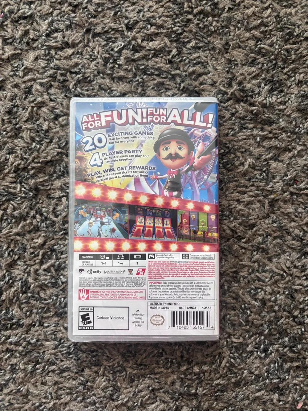 2K Carnival Games for Nintendo Switch - Red/Multicolor